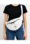 Genuine Leather Unisex Diamond Patterned Wide Waist and Chest Freebag Bag