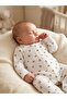 %100 cotton patterned 3-6-9 month romper & hospital discharge newborn Mom&Dad printed romper extra comfort - 2