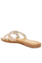 Women Rhinestones Embellished Flat Sandals in Rose Gold - 3