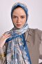 شال ميهريماه منقوش من جانب واحد - أزرق - 8