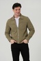 Men's shirt zipper closure men's shirt