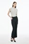 Fiors regular fit standard length flare leg black women's trousers - 2