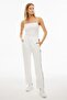 Larks Relaxed Fit Standard Size Off-White Women's Tracksuit Pants - 3