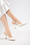 Women's Buckle Pointed Toe Stylish Heeled Shoes - 2