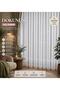Honeycomb Top Titi Bamboo Non-Ironing Tulle Curtain Suitable for Living Rooms and Guest Rooms 1 X 2 Sparsely Pleated - 5