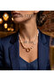 Baroque Style Lock Pearl Steel Necklace
