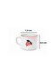 Ceramic Grape Patterned 4-Piece Breakfast Set – Red-Rimpeded Bowl, Serving Plate, and Mug - 6