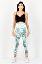 Women Sportswear Fit Running 3/4 Leggings, Multicolor - 3