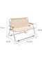 AUTO FAMILY Foldable Outdoor Camping Chair Black– 2 seater Chair Outdoor, portable camping chair - 3
