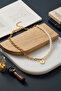 B Pearl Chain Letter Style Necklace - 2