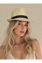 Premium Straw Fedora Hat Unisex - Band Detail Michael Jackson - 5