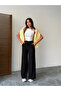 Waist Tie Ribbed Trousers - Black