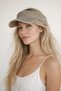 Beige 100% Cotton Vintage Tepi Open Visor Tennis Golf Women's Hat - 6