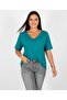 V-Neck Trend Large Size Cotton Fabric Premium T-Shirt - 2