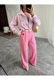 My Palazzo Fabric Trousers - Powder Pink - 2