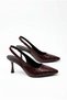 Women's Evening Dress Crocodile Crocodile Leather Pointed Toe 7cm Thin Heels Casual Shoes - 2