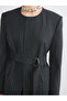 Two Mt Shop Quality Soulife Gray Striped Standard & Regular Women's Blazer Jacket - 3