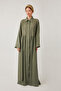 Lace Dress with Hidden Buttons Khaki - 3