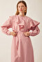 Asymmetrical Flounce Dress Pink - 7