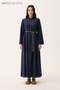 İmge Linen Dress Navy Blue
