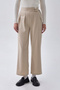 Belted Pleated Detail Trousers Stone - 5