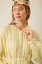 Baby Collar Ribbed Muslin Dress Butter Yellow - 6