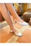 Women's Trend Mary Jane Patent Leather Square Toe Short Block Heeled Shoes - 3