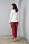 24561 Women's Plaid Pajama Set - 4
