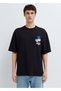 M0613288-900 Vinly Culture Club Printed T-Shirt Men's T-Shirt Black - 4