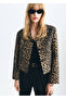 Leopard Print Button Jacket - 6