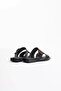 Black Genuine Leather Slippers Tr31My33A - 6