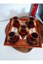 Hand Painted Wooden Antique Square Tea, Coffee, Promise Engagement Decorative Serving Tray - 5
