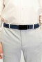 Automatic Buckle, No Holes, 100% Genuine Buffalo Leather, Classic Men's Belt, Navy Blue - 4