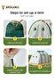 Dinosaur Shaped Kids Play Tent, Instant Setup Pop-Up Playhouse with Mesh Windows and Carry Bag - 8