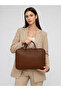 Unisex 15.6 Inch Compatible Faux Leather Shockproof Laptop and Briefcase Bag - 4
