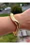 Steel Design Handcuff Bracelet Does Not Tarnish.