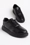 Dark Black Men's Daily Use Lightweight Poly Stitched Sole Walking Guaranteed Sports Shoes - 4