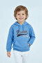 Boy's Hooded Sweatshirt with Long Sleeves and Thick Hood - 15948 - Blue - 3