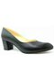Black Patent Leather 41 42 Large Size Heel 6 Cm Women's Shoes
