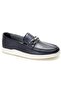 191074 Navy Blue Men's Loafer Casual Leather Shoes
