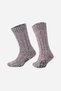 Egyptian Women's Merino Wool Cold Blocker Winter Non-Slip Sole Socks Light Pink - 2