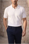 Dawson Polo V-Neck Buttonless Short Sleeve Tok Fabric Knitwear Men's T-Shirt - Ecru - 6