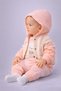 Baby Girl Teddy Bear and Duck Embroidered 3-Piece Bodysuit with Hooded Cardigans 3-Piece Girl Set 0-3-6-9 Months Old - 2