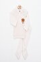 Baby boy 2-piece quilted sweater-look bear embroidered top and bottom set (3-12 months) - 5