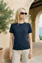 Unisex Slim Fit 100% Cotton Soft Textured Crew Neck Navy Blue T-Shirt - 3