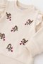Baby Girl Bird Embroidered 2-Piece Top and Bottom Set Seasonal 2-Thread 3-6-9-12 Months - 4