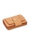 Women's Zippered Striped Portfolio Wallet with Flap and Zipper, Vegan Faux Leather - Medium Size - 2