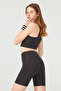 Black High Waist Double Pocket Recovery Sports Shorts - 7