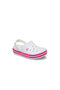 شبشب Crocband Clog T للأطفال، باللون الأبيض - 207005-6WU - 2