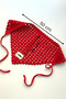 Summer Women's Bandana Red - Hand Knitted Breathable Lightweight - 4